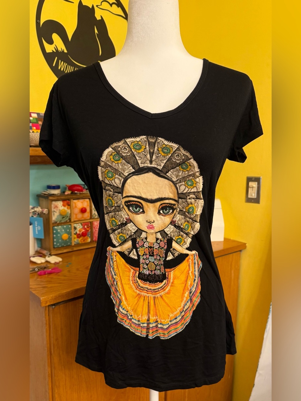 Ay Guey Stylized Frida Kahlo Tee